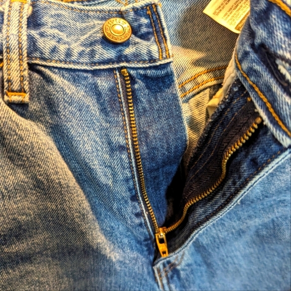 Levi’s 517 Orange Tab Patchwork Raw Hem Jeans...Size 28 - Picture 4 of 8